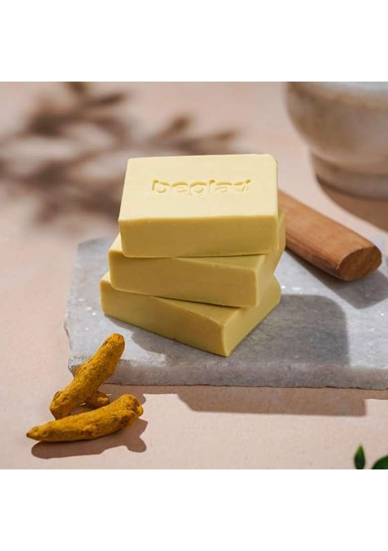 Beglad Golden Glow Haldi and Chandan Soap Skin Brightening and Antibacterial Soothing and Nourishing Pack of 4 - Indya