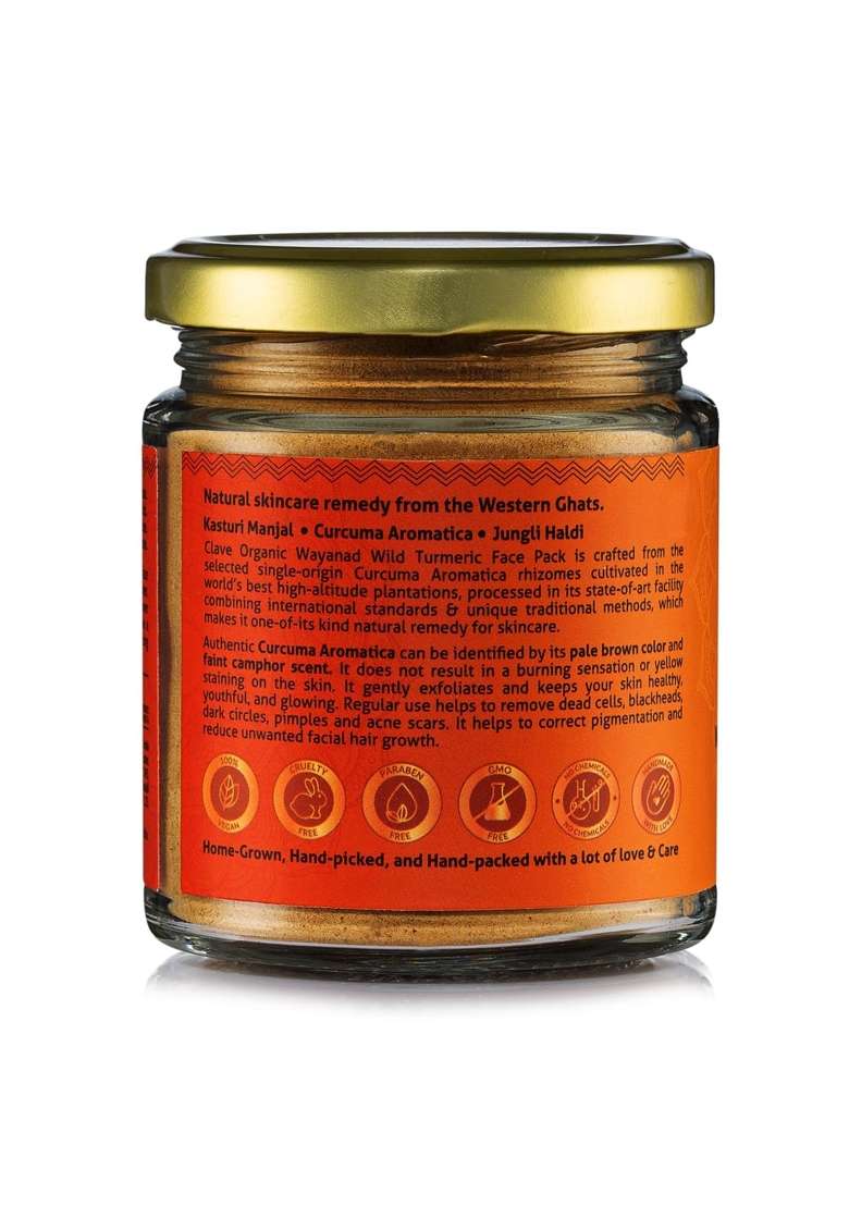 Clave Organic Wayanad Wild Turmeric Face Pack Skin Glow - Indya