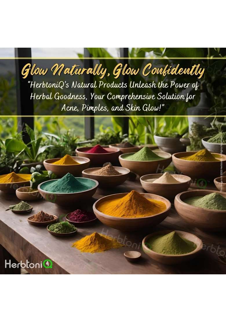 Herbtoniq Face Pack Combo 1975G Sandalwood Rose Orange Peel Lemon Peel Mint Potato Beetroot Green Clay - Indya