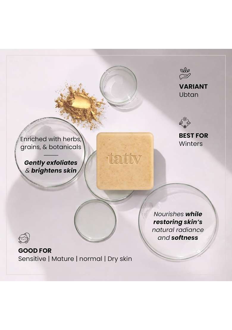 Tattv Skin Ph Light Yellow Traditional Herbal Handmade Soap - Indya