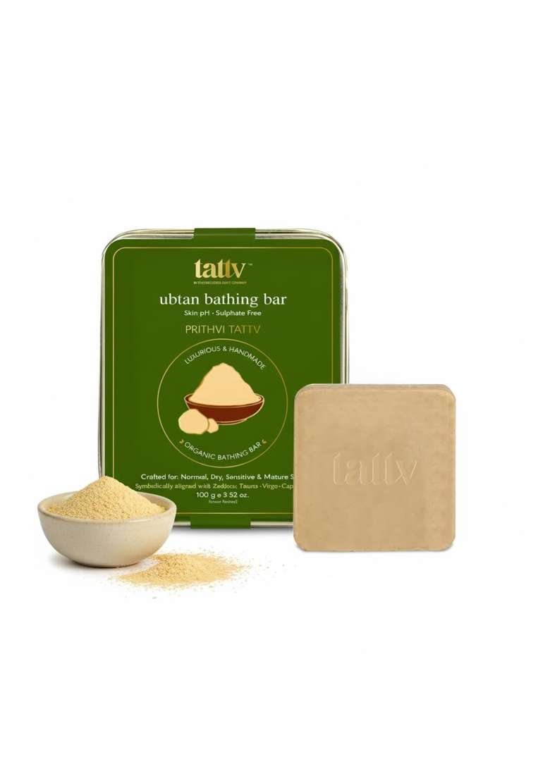 Tattv Skin Ph Light Yellow Traditional Herbal Handmade Soap - Indya