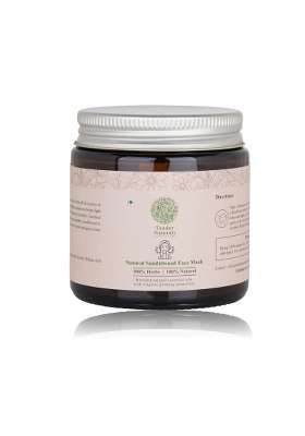 Tender Naturals Sandalwood Face Mask for Glowing Skin Acne Defense and Pollution Protection Green Clay Mask