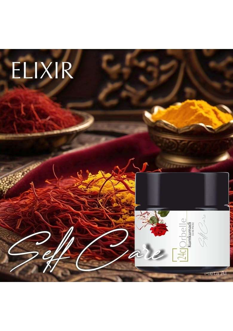24Corbelle Certified Organic Kumkumadi Luxe Pack Ayurvedic Face Pack with Saffron Red Sandalwood - Indya