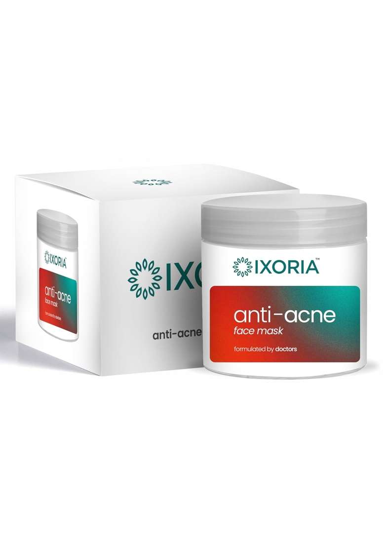 Ixoria Anti Acne Face Mask for Pimples Ayurvedic Herbal Face Pack for Oily and Acne Prone Skin - Indya