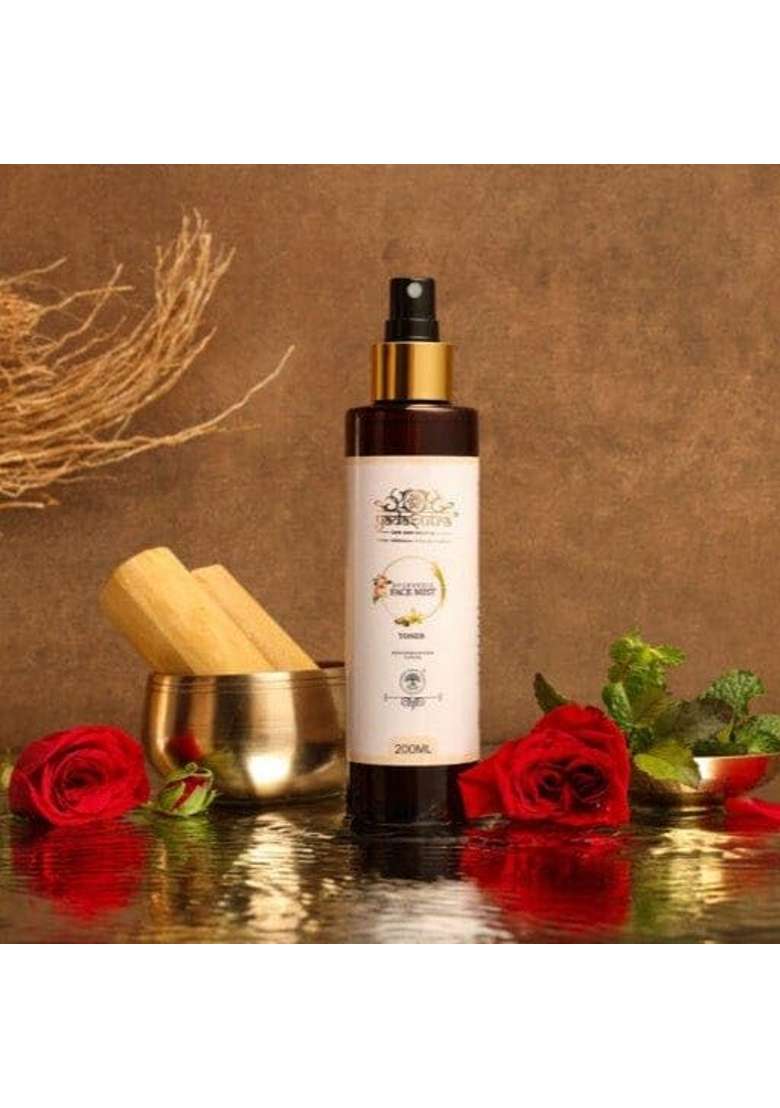 Yadasutra Ayurveda Skin Care Combo Ayurvedic Face Mist 200ML and Raktha Chandanadi Face Pack 50G - Indya