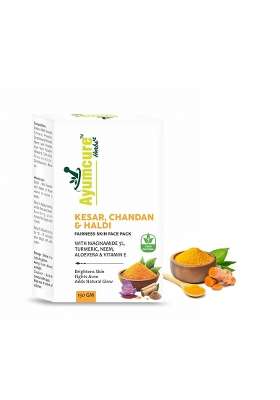 Ayumcure Radiance Face Pack Kesar Chandan and Haldi with 3 Percent Niacinamide