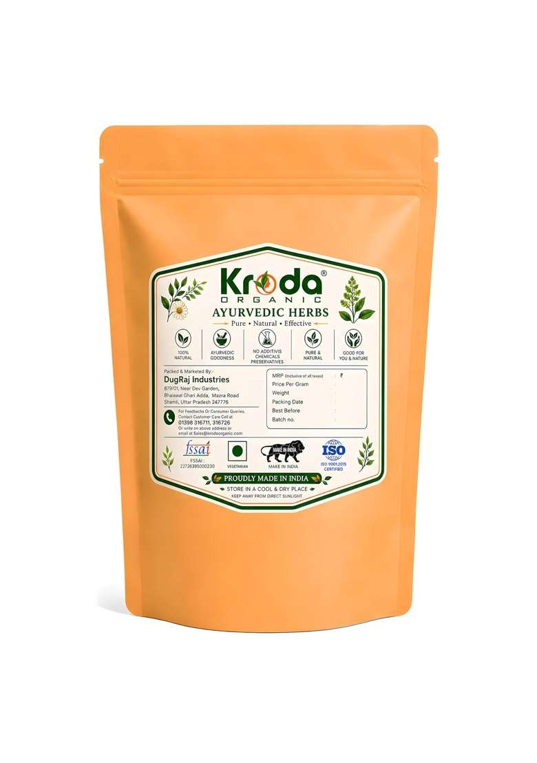 Kroda Organic Phool Gulab Powder for Face and Hair Pure Rose Petal Powder Shatapatra Taruni Pack of 1 - Indya
