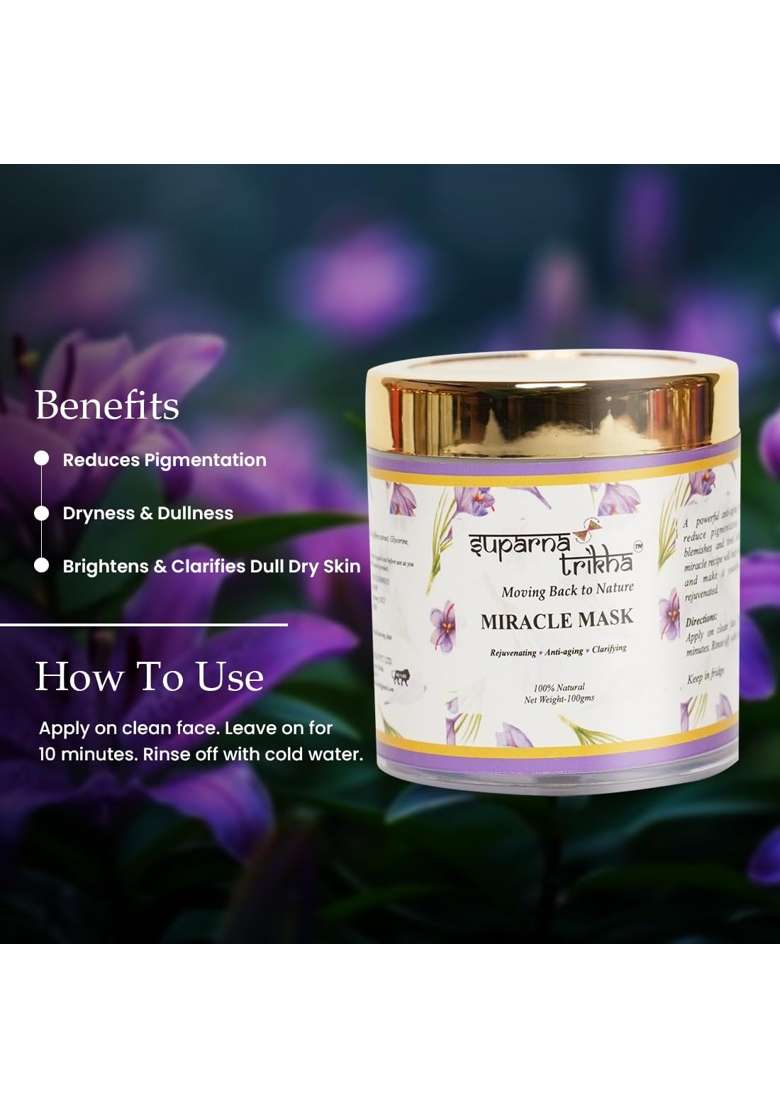 Suparna Trikha Miracle Pack Face Mask Anti Ageing and Skin Brightening Cream Mask - Indya