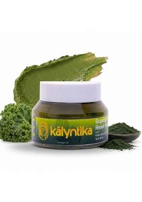 Kalyntika Supergreen Reset Clay Face Mask for Oily Skin Deep Cleanse 50G