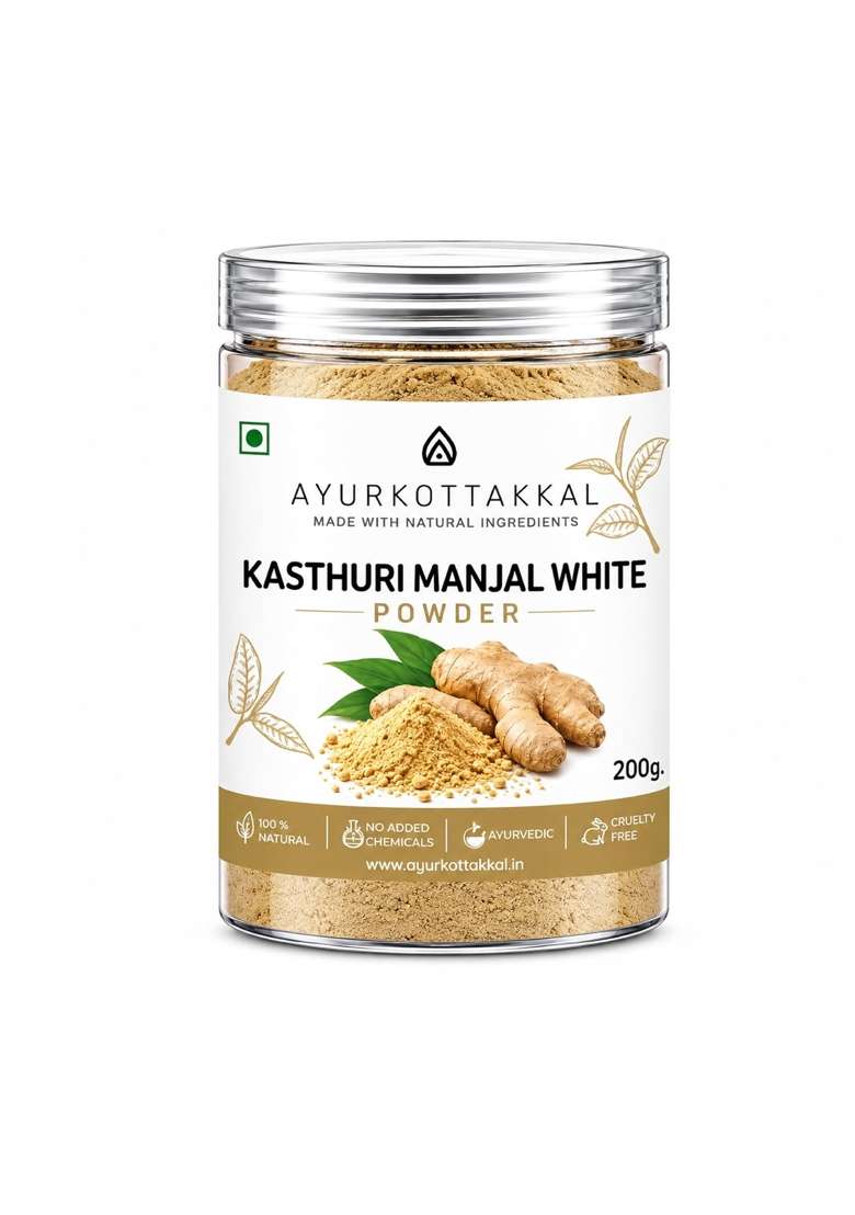 Ayurkottakkal Kasthuri Manjal White Powder 200 G - Indya
