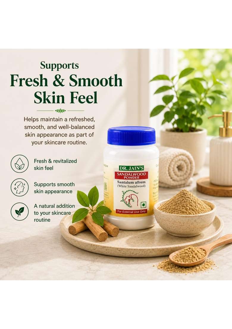 Dr Jains Sandalwood Santalum Album Ayurvedic Powder for Skin Care Pack of 3 - Indya