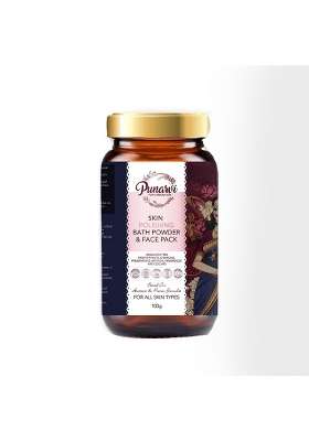 Punarvi Skin Polishing Bath Powder and Face Pack Natural Exfoliation and Radiance 100GM
