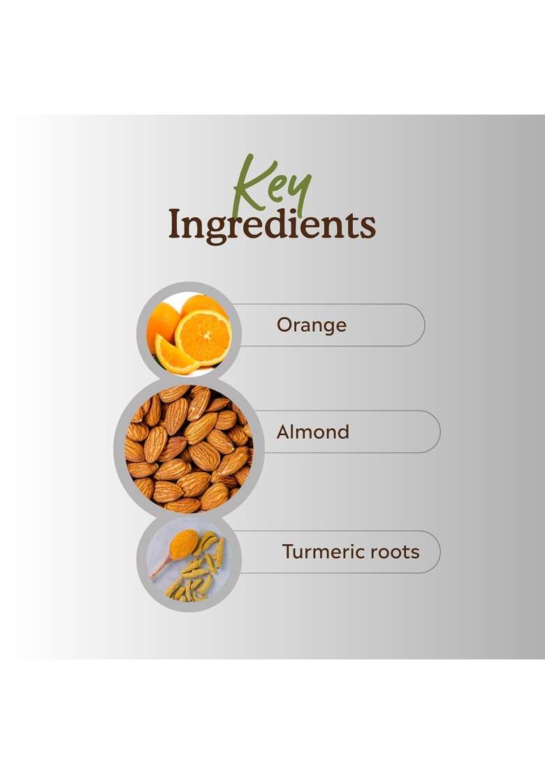 Deyga Orange and Almond Face Pack for Radiant Glow Exfoliates Brightens and Hydrates Skin - Indya