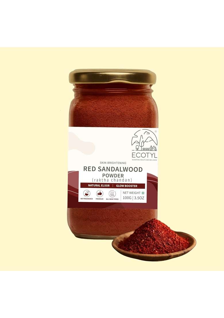 Ecotyl Red Sandalwood Powder Natural Skin Brightener - Indya