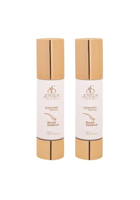 Joysun Plus Kumkumadi Ayurvedic Face Cream 50G Moisturizing Brightening and Glow with Neroli Pack of 2