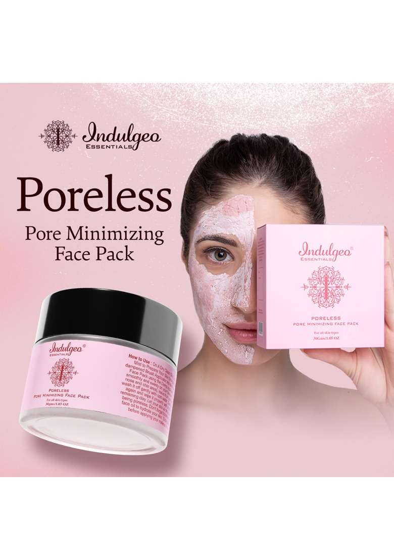 Indulgeo Essentials Pore Minimizing Detan Face Pack Pore Tightening Deep Cleansing Healing Clay Mask - Indya