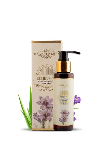Haappy Herbs Kumkumadi Radiance Face Wash with Saffron and Niacinamide 100ML
