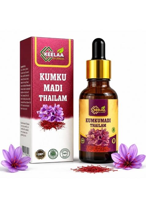 Keelaa Kumkumadi Thailam Face Oil Natural 30ML Ayurvedic Skin Care with Saffron and Herbs