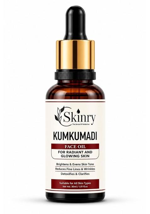 Skinry Kumkumadi Face Oil for Glowing Skin Ayurvedic Saffron Night Serum with 13 Authentic Actives for Dark
