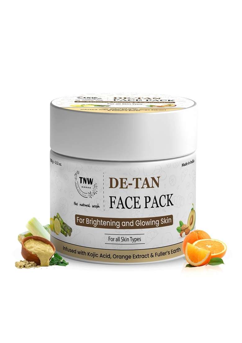 TNW the Natural Wash DE Tan Face Pack 100GM Enriched with Kojic Acid - Indya