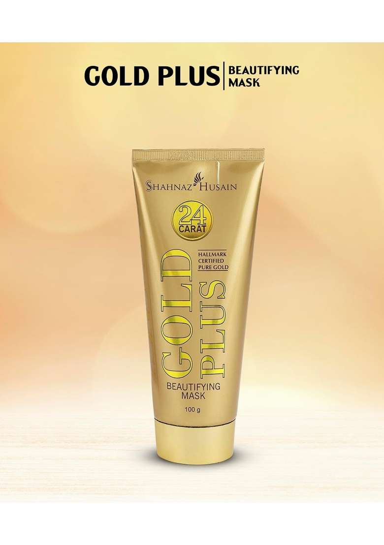 Shahnaz Husain 24 Carat Gold Plus Beautifying Mask Tube 50G - Indya