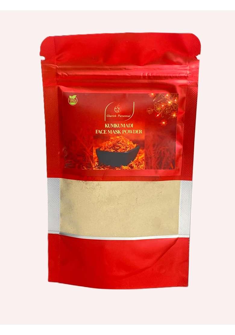 Cherish Perennial Kumkumadi Face Mask Powder 100 GM Natural Ayurvedic Facial Treatment - Indya