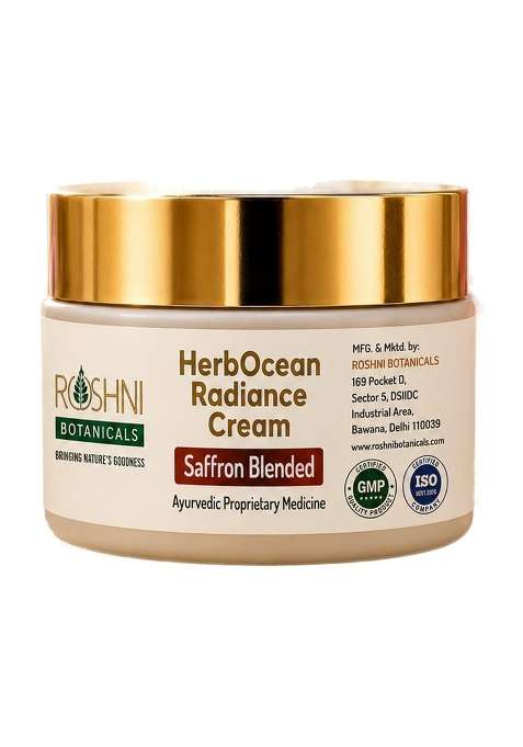 Roshni Botanicals Herbocean Radiance Cream Saffron Brightening Face Cream with Sandalwood and Manjistha