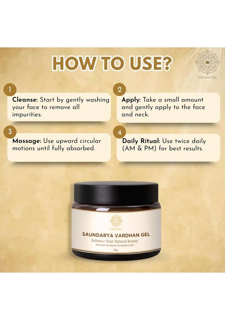 Hiranyam Ayurvedic Luxury Skincare Set for Radiance Anti Aging and Glowing Skin - Indya