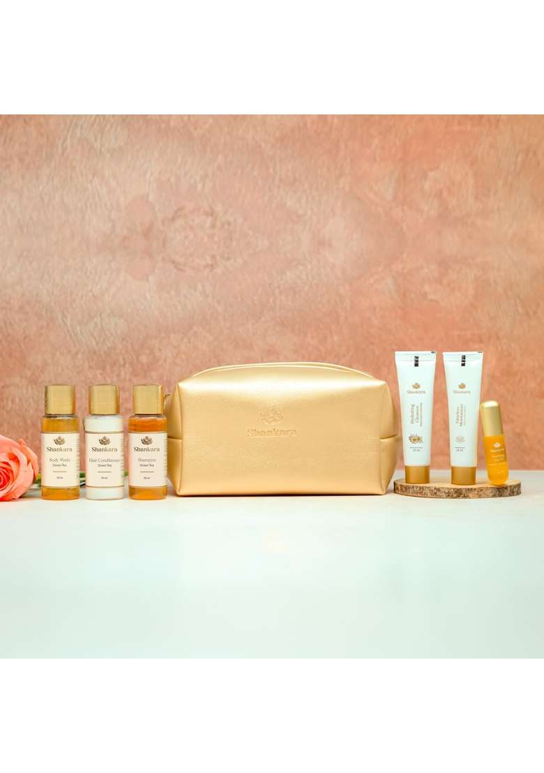 Shankara Royal Bath and Body Essentials Luxurious Ayurvedic Skincare and Haircare Gift Set - Indya