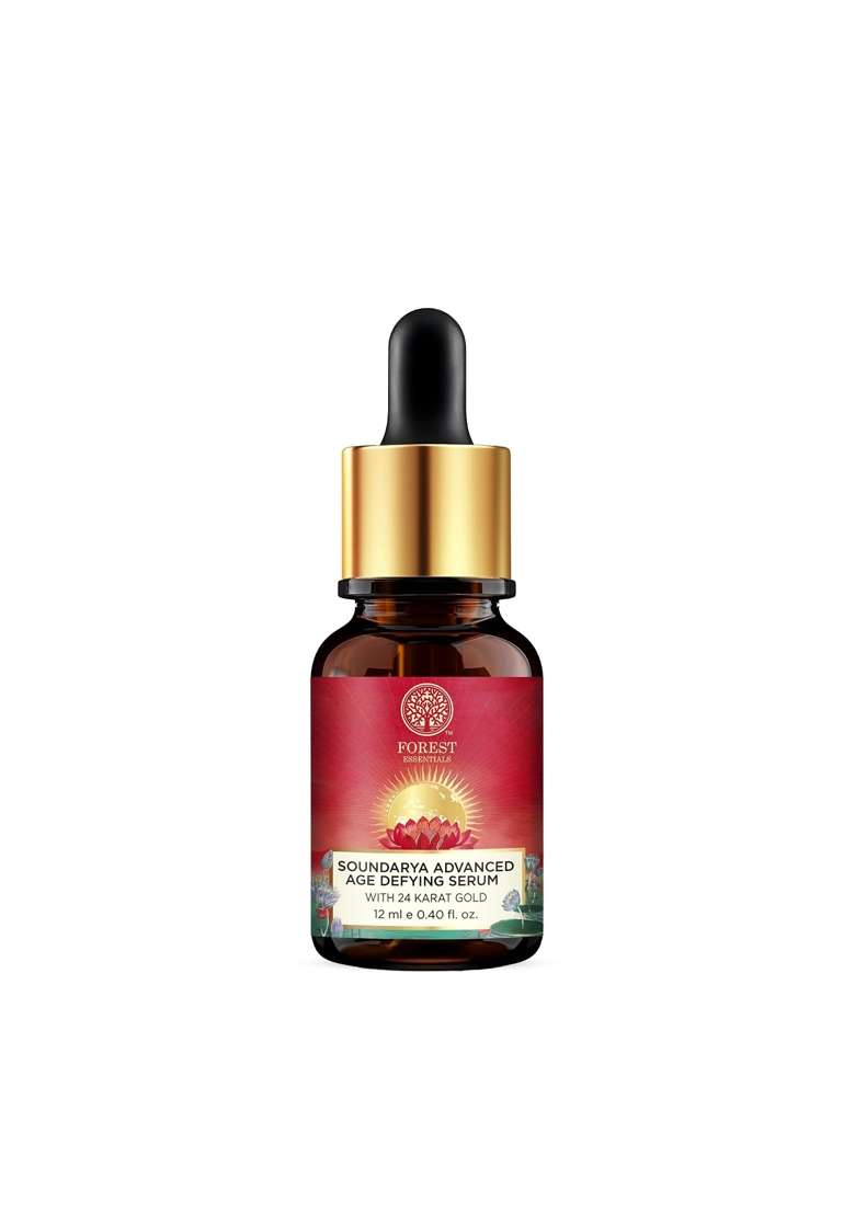 Forest Essentials Soundarya Anti Ageing Serum with 24K Gold Ayurvedic Face Serum for Clarity Pigmentation - Indya