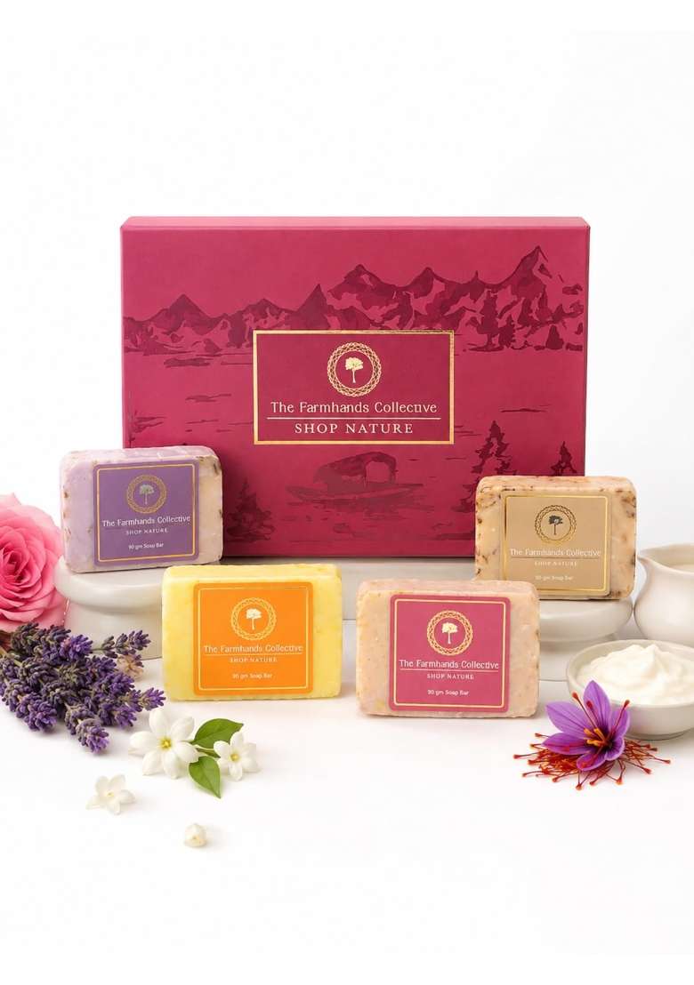 The Farmhands Collective Ayurvedic Skincare and Handmade Soap Gift Set for Women - Indya
