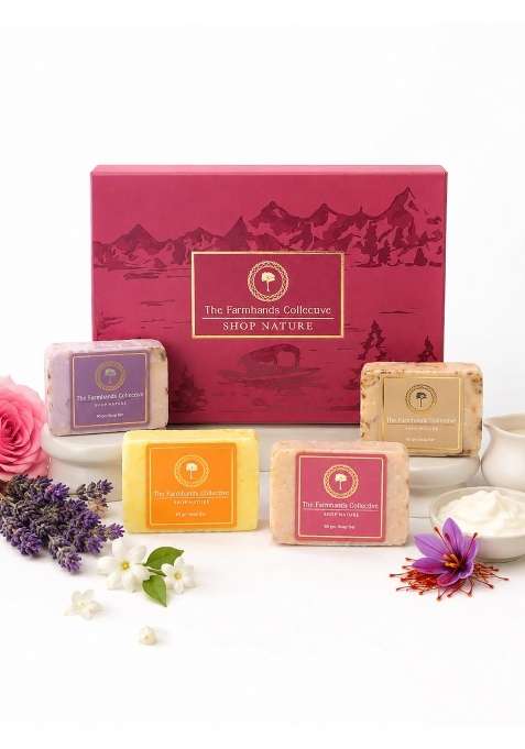 The Farmhands Collective Ayurvedic Skincare and Handmade Soap Gift Set for Women