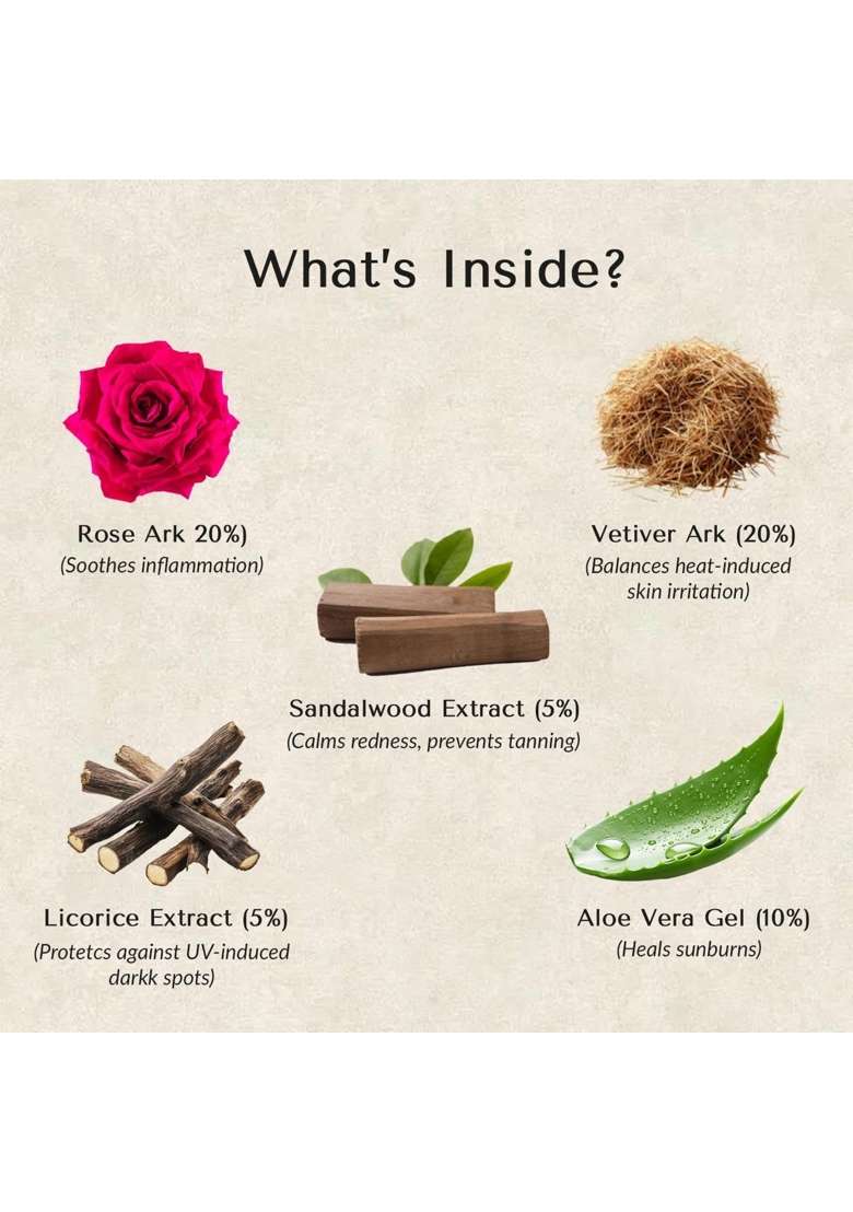 Ohria Ayurveda Radiant Rose Sunscreen SPF 50 Plus 50G Ayurvedic Sunscreen with Yashad Bhasma - Indya