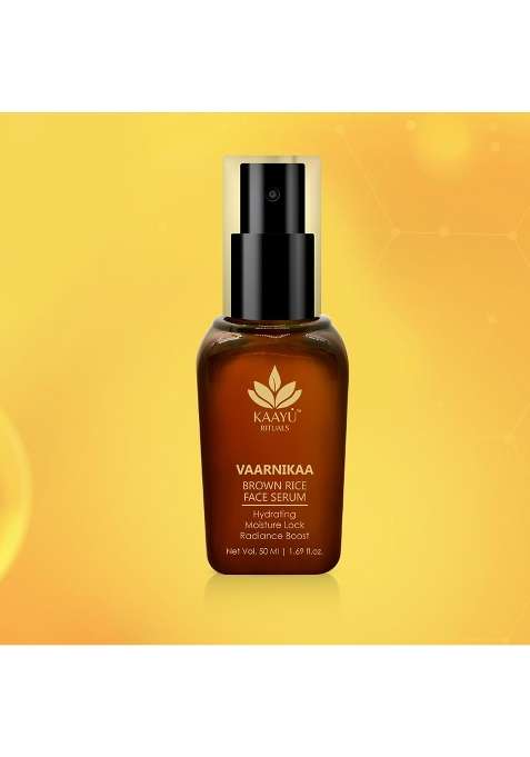 Kaayu Rituals Vaarinikaa Brown Rice Face Serum with Saffron Vitamin E Niacinamide and Coffee