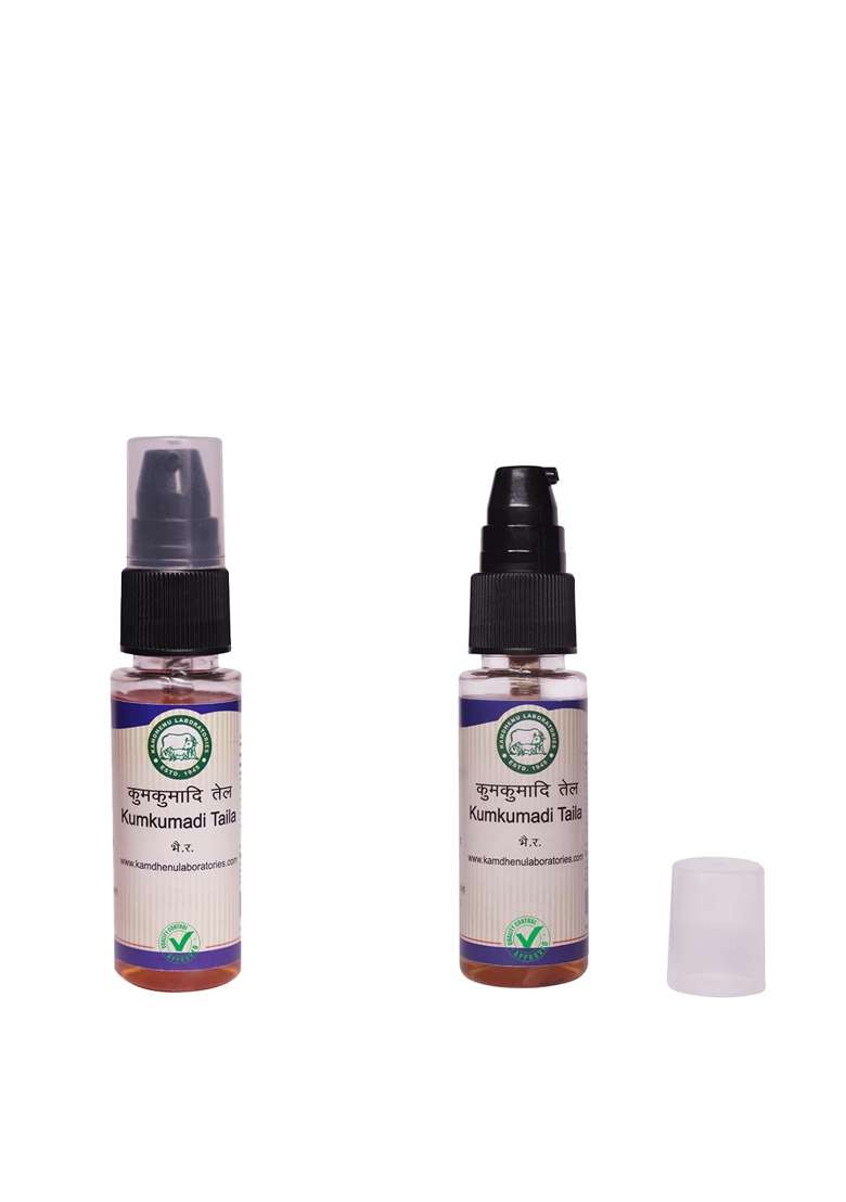 Kamdhenu Laboratories Kumkumadi Tailam 30 ML Ayurvedic Face Oil Pack of 5 - Indya