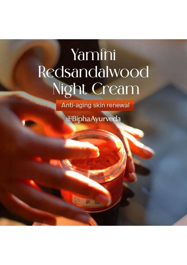 Bipha Ayurveda Yamini Red Sandalwood Cream Ayurvedic Face Cream for Hydration and Even Toned Skin - Indya
