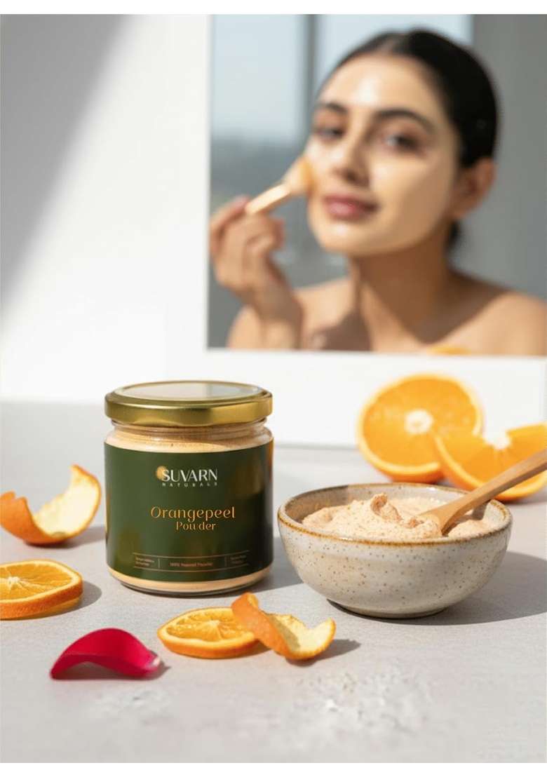 Suvarn Naturals Glowveda Powder and Orange Peel Powder Combo for Face and Skin Care - Indya