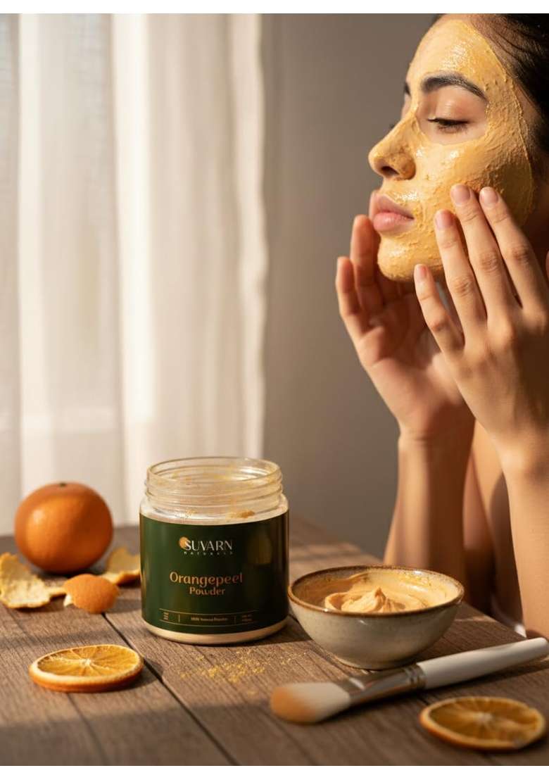 Suvarn Naturals Glowveda Powder and Orange Peel Powder Combo for Face and Skin Care - Indya