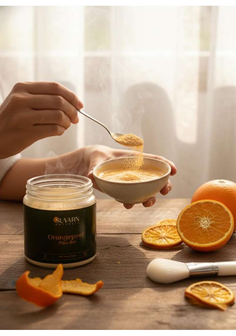Suvarn Naturals Glowveda Powder and Orange Peel Powder Combo for Face and Skin Care - Indya