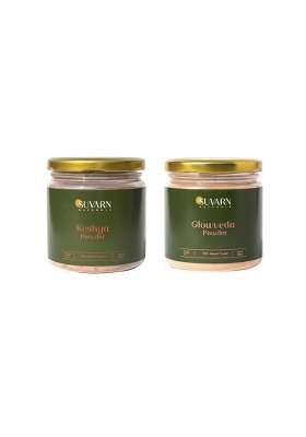 Suvarn Naturals Keshya Hair Care Powder and Glowveda Skin Brightening Powder Combo