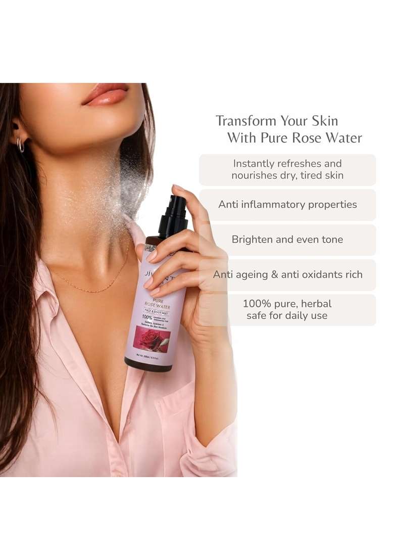 Jivanta Herbal Chandraglow Facial Cleanser 100ML Pure Rose Water 100ML and Night Cream 50G Combo Pack of 3 - Indya
