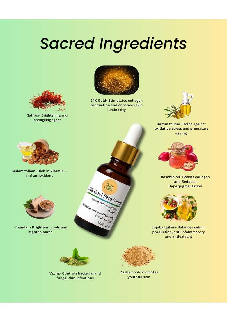 Tribe GLOW Ayurveda Luxurious Anti Aging and Skin Brightening Treatment with Ayurvedic Wisdom - Indya