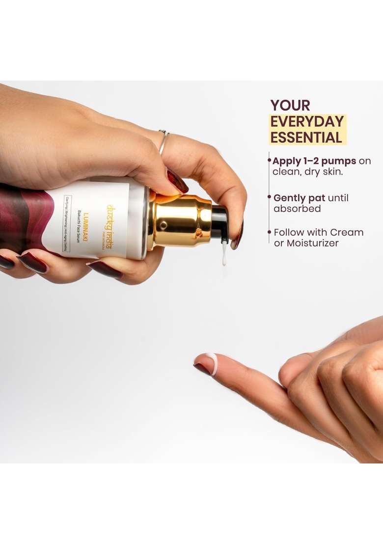 Dusky India Luminaki Bakuchi Face Serum 50 ML Natural Bakuchi Face Oil for Brightening and Radiance - Indya