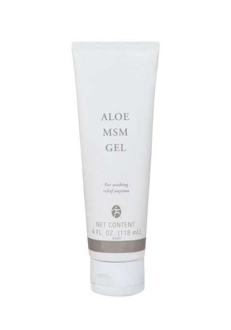 Aloe MSM Soothing Relief Gel White for Skin Care 4 Fl Oz 118 ML