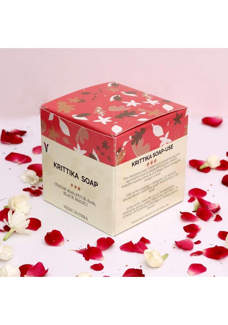 Vedic Sutrra Ayurvedic Bathing Soaps Aura Cleaner Plus Vishakha Plus Krittika Plus Purva Phalguni Pack of 4 - Indya