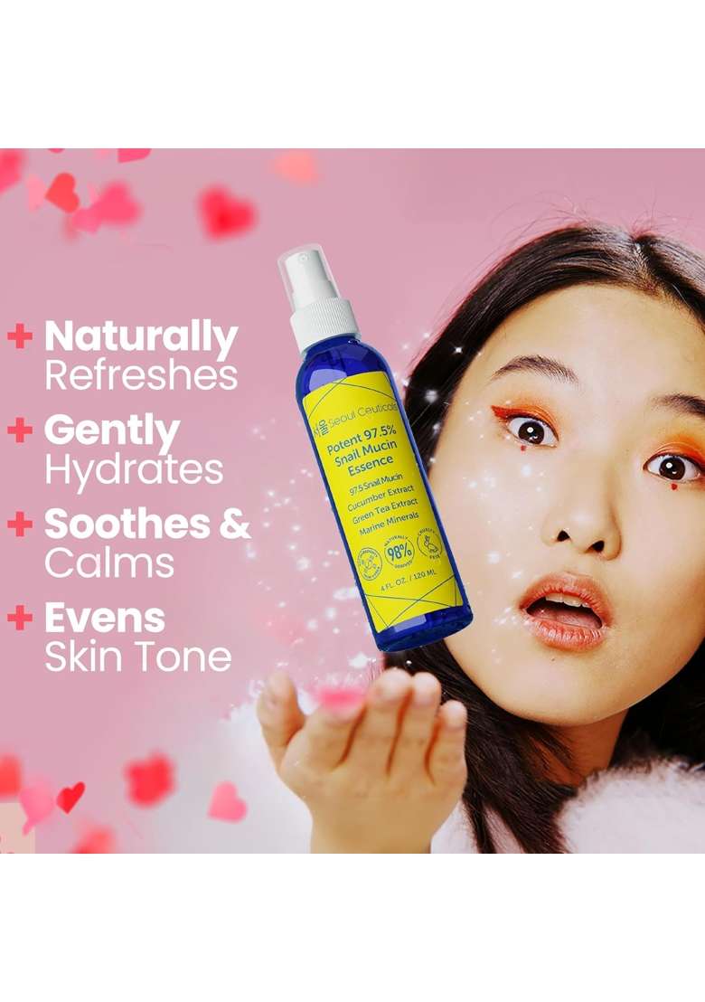 Seoulceuticals Korean Snail Mucin Essence 120ML 97 and Half Percent Snail Mucin - Indya