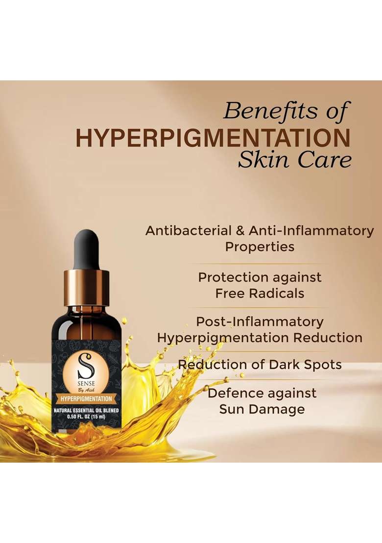 Ssense by Aish Hyperpigmentation Skin Care Oil 15ML 100 Percent Natural Essential Oil Blend for Dark Spots - Indya
