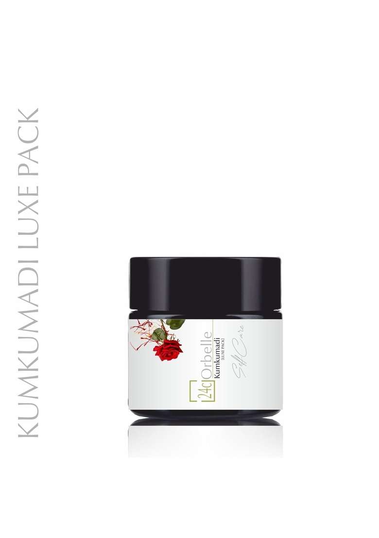 24Corbelle Certified Organic Kumkumadi Luxe Pack Ayurvedic Face Pack with Saffron Red Sandalwood Set of 3 - Indya
