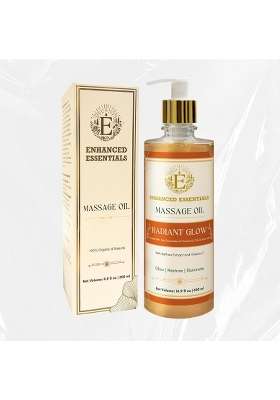 Enhanced Essentials Radiant Glow Brightening Massage Oil with Amla Saffron and Vitamin C
