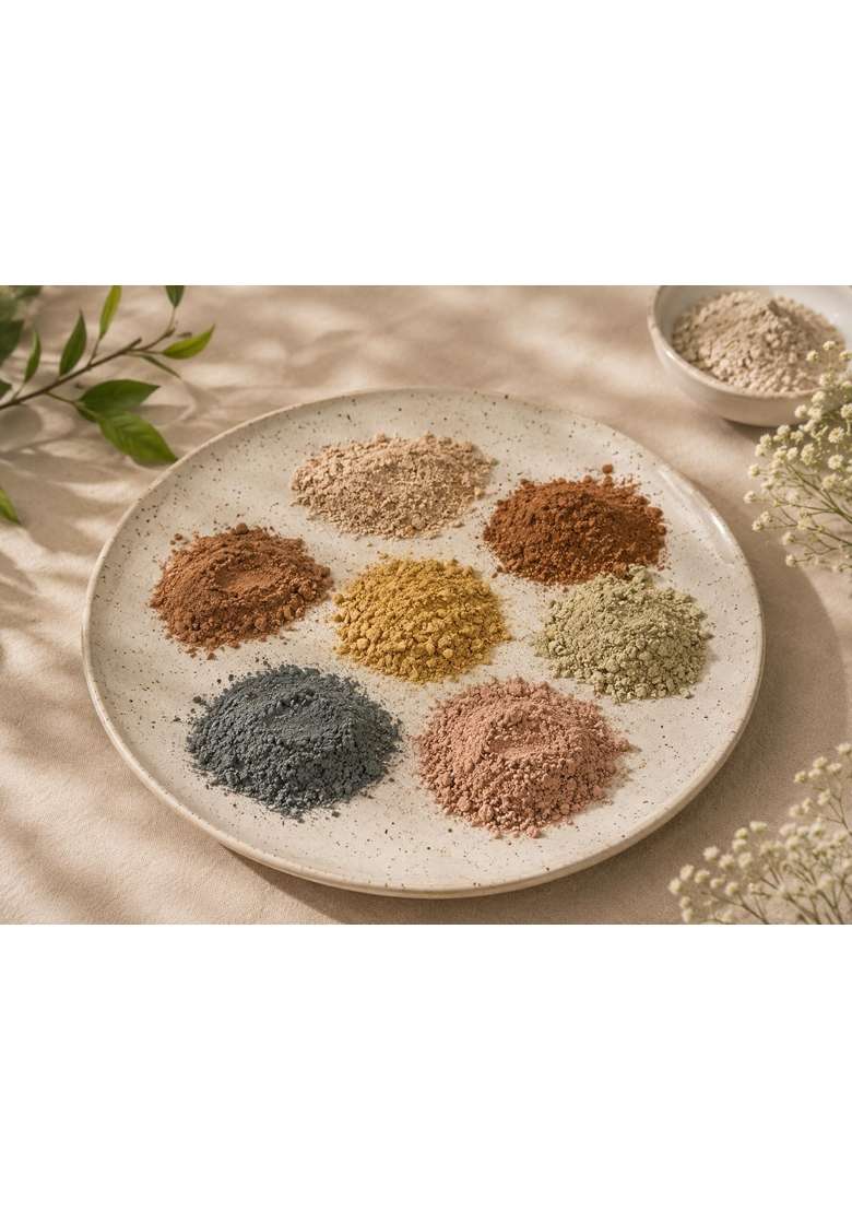 Oshadhnaya BE CALM 07 Chakra Ancestral Snaan Ayurvedic Herbal Bath Powder Gift Set - Indya